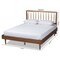 Baxton Studio Sora Mid-Century Modern Ash Walnut Finished Wood King Size Platform Bed 180-11111-9816-Zoro - alternate 4